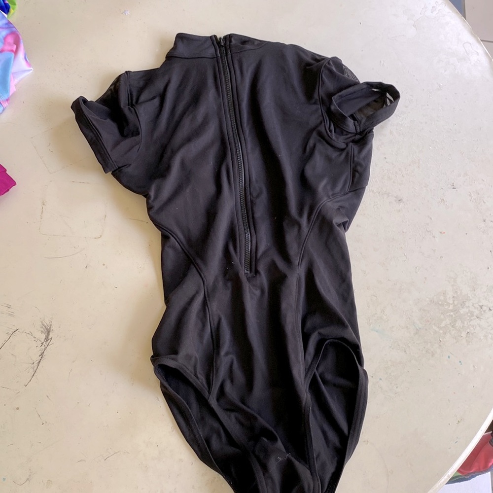 black leotard